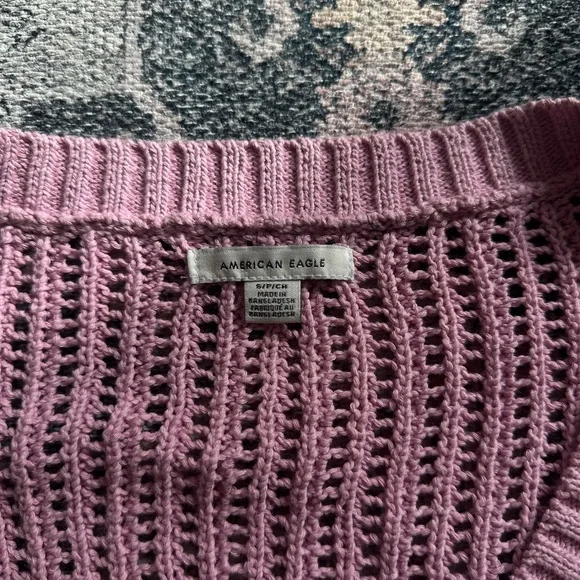 American Eagle pink cardigan Size S #cardigan #pastel - Picture 2 of 3